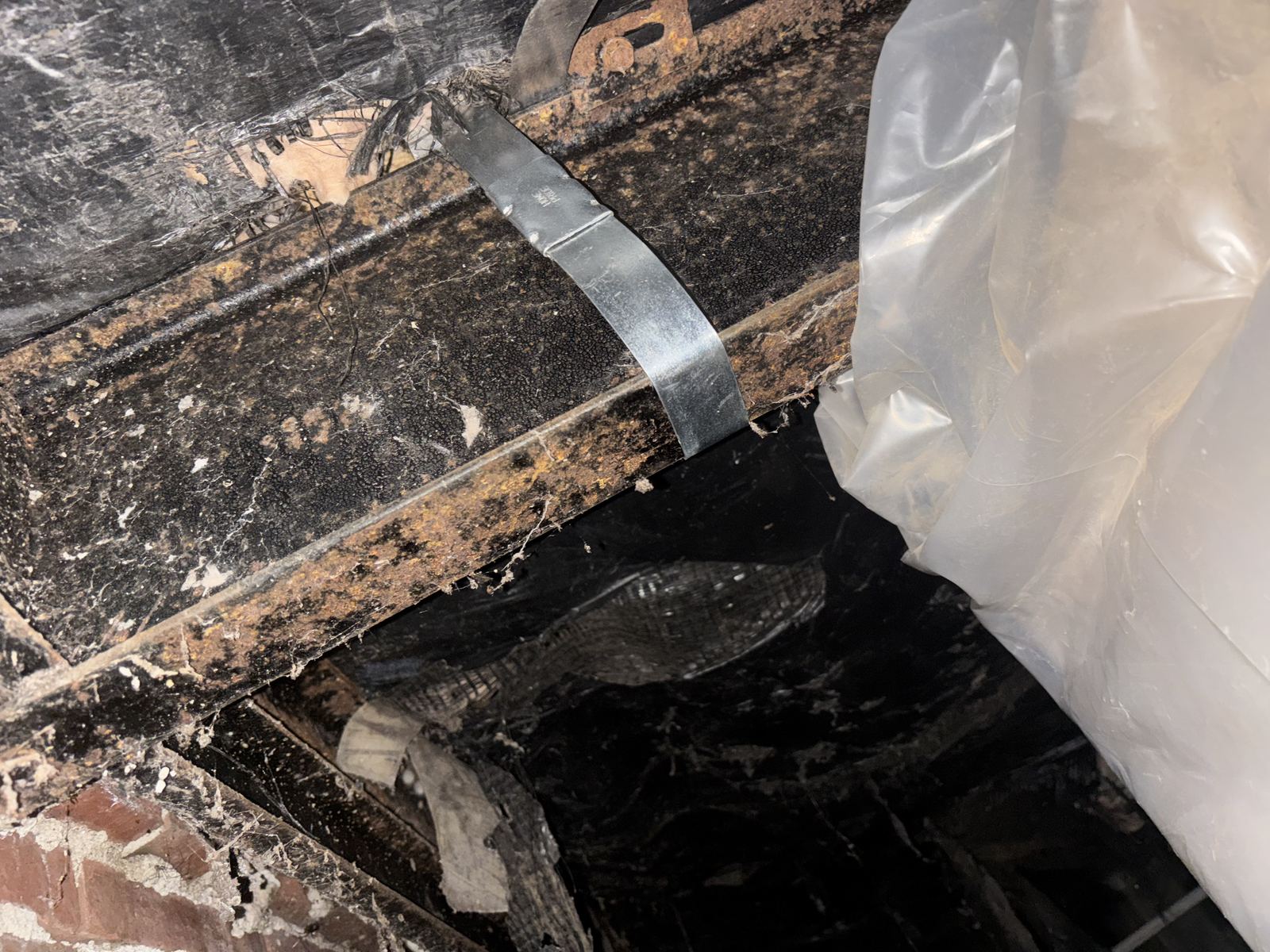 Under-house joists and strapping at 351 9th Ave N, Franklin